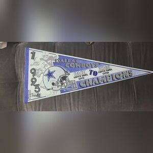 SUPER BOWL XXVIII ~ 1994 Dallas Cowboys Back to Back Champs Pennant